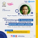 Kuliah Tamu 'Perkembangan E-Government di Indonesia, peluang kerja dan peranan asosiasi profesi"